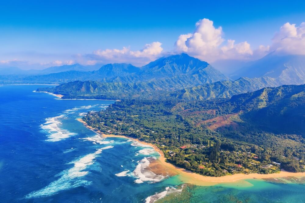 Where To Stay on North Shore Oahu: a photo of the shoreline from a bird's eye view